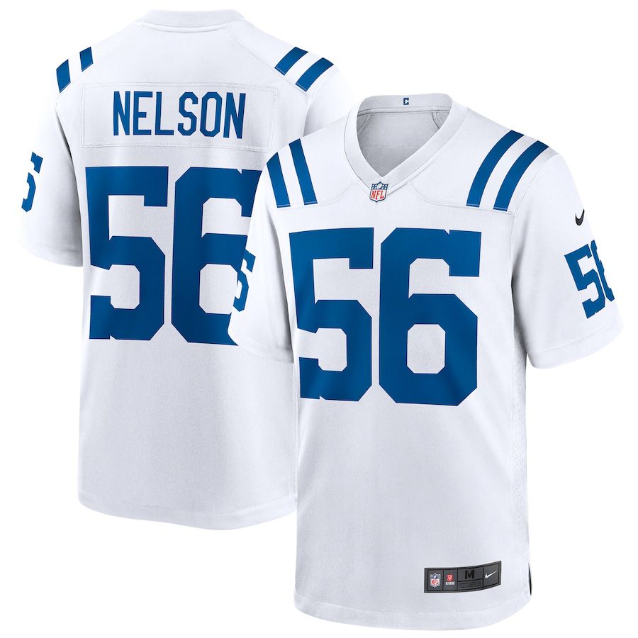 Men Indianapolis Colts #56 Quenton Nelson Nike White Game Player NFL Jersey